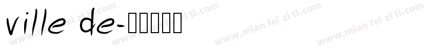 ville de字体转换